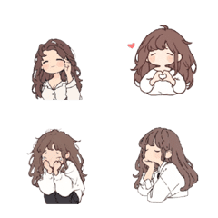 小小女友表情貼❤️