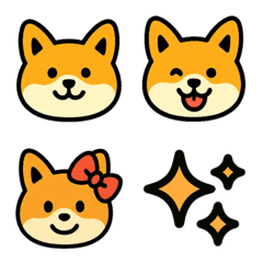 コーギーのゆるカワ絵文字♡