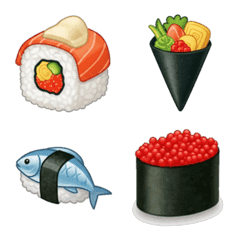 Food Emoji Collection: Sushi Only