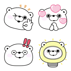 くま１００％ よくうごく絵文字