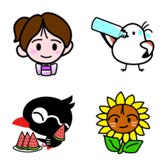 夏のメッセージに添える絵文字
