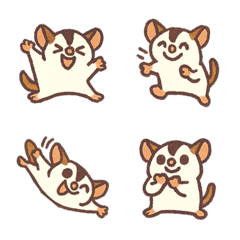 かわいいフクロモモンガ（茶色）