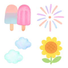 ゆめかわいい♡夏絵文字