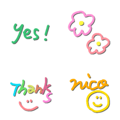【まいにち活躍！リアクション絵文字】