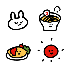 Scribble Rabbits and food