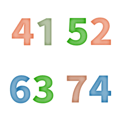 聖誕 數字 123 日期 41-80 萬用 表情貼