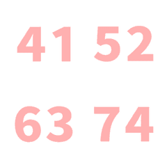 粉 日期 數字 41-80 萬用日曆 動態表情貼