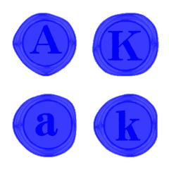 wax sealing alphanumeric characters
