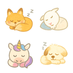 Soft Pencil Animal Emoji Set