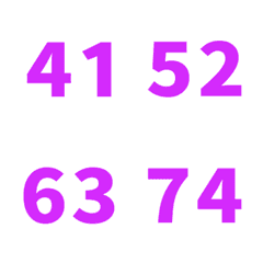 紫 日期 數字  41-80 萬用日曆 動態表情貼
