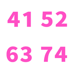 桃紅 日期 數字 41-80 日曆 動態表情貼