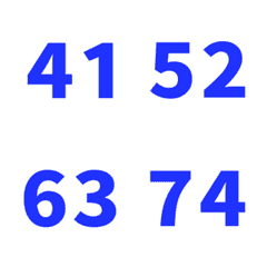 藍 日期 數字 41-80 萬用日曆 動態表情貼