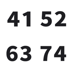 黑 日期 數字 41-80 萬用日曆 動態表情貼