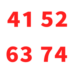 紅 日期 數字 41-80 萬用日曆 動態表情貼