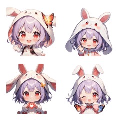 Healing Bunny Emojis