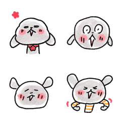 Emoji of a black toy poodle 2