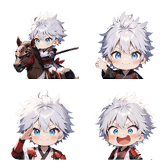 Silver Samurai Emoji