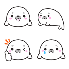 まるまる真っ白アザラシ絵文字