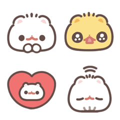 Pomeranian Mochi Emoji -Vivid-
