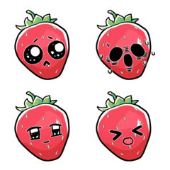 Strawberry emojis