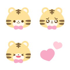 ピンクリボンのトラ絵文字