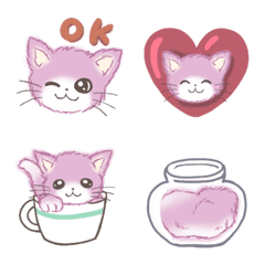 Pink fuwa cat