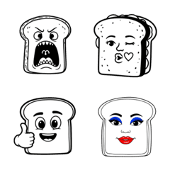 シュールなパンの絵文字(食パン)
