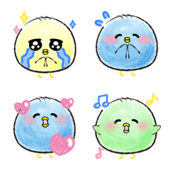 ふわっふわ小鳥の毎日使える絵文字2