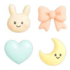 かわいいぷっくり3D絵文字♡02