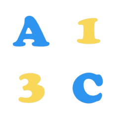 English/Numbers Emojis
