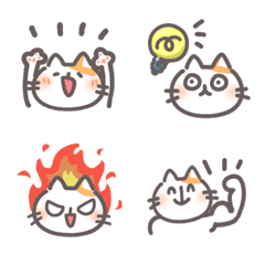 猫ちゃんのリアクション絵文字