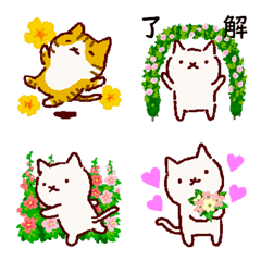 普段使いの手描きねこ７　《園芸編》