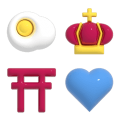 ぷっくり3D絵文字01くずゆver