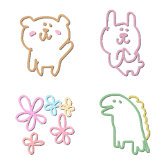 【手描き風　アニマル】