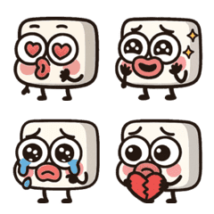元気な豆腐ちゃんのスタンプ1