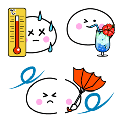 もっちさん３　夏に活躍！楽しい絵文字