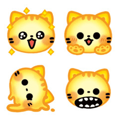 黄色い猫【リアクション絵文字】
