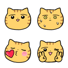 リアクションするトラねこ