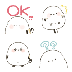 ふんわり絵文字♡シマエナガ