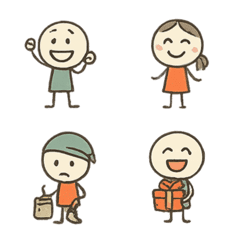 Simple style reaction emoji