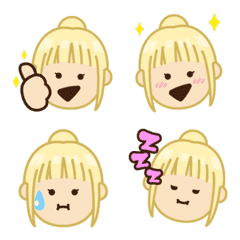動く！アバえもじ（女子・金髪A）