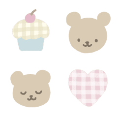 Gingham check charm