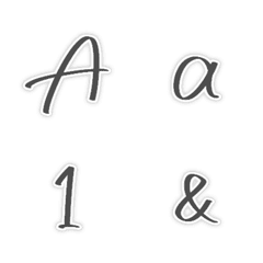 楽書き英数字&記号