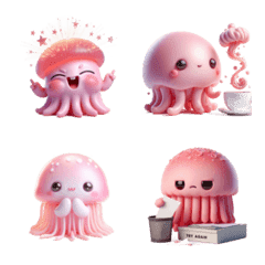 ピンククラゲのかわいい日常