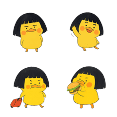 短髮鴨子表情符號