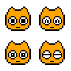 pixelart cat face emoji2