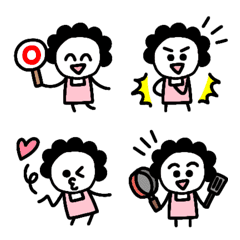 お母さん棒人間の絵文字