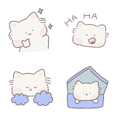 Emoji cat cute.