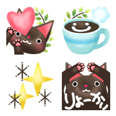 Watercolor cat emojis for everyday use