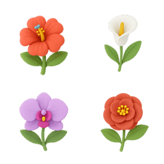 可愛花朵小符號-標籤